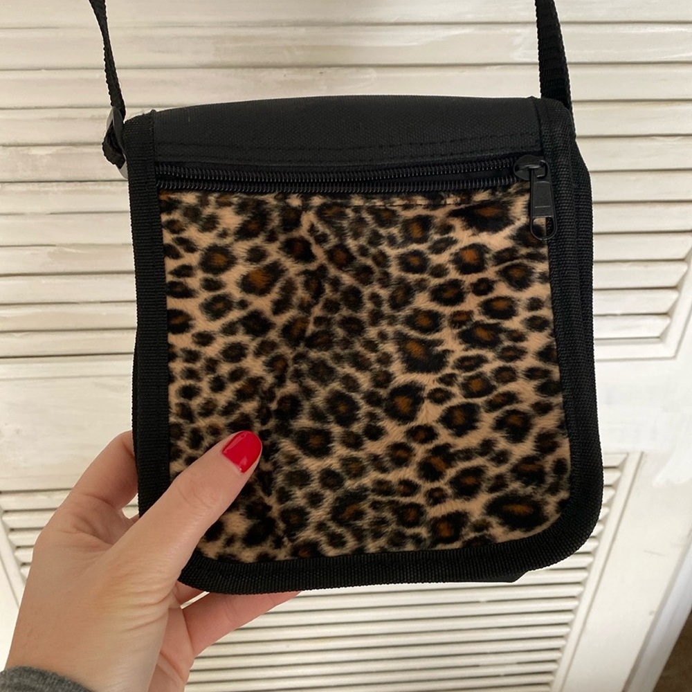Y2K leopard crossbody bag